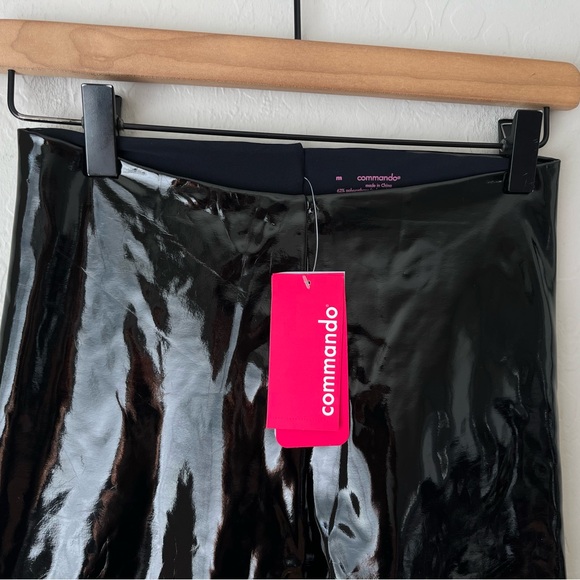 NEW Commamdo Perfect Control Patent Leather Legging Black medium - Picture 6 of 11